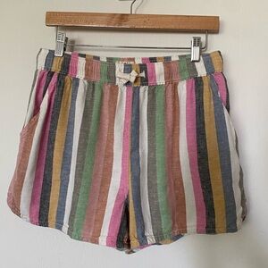 Beach Shorts in Multicolor Stripe - Size L